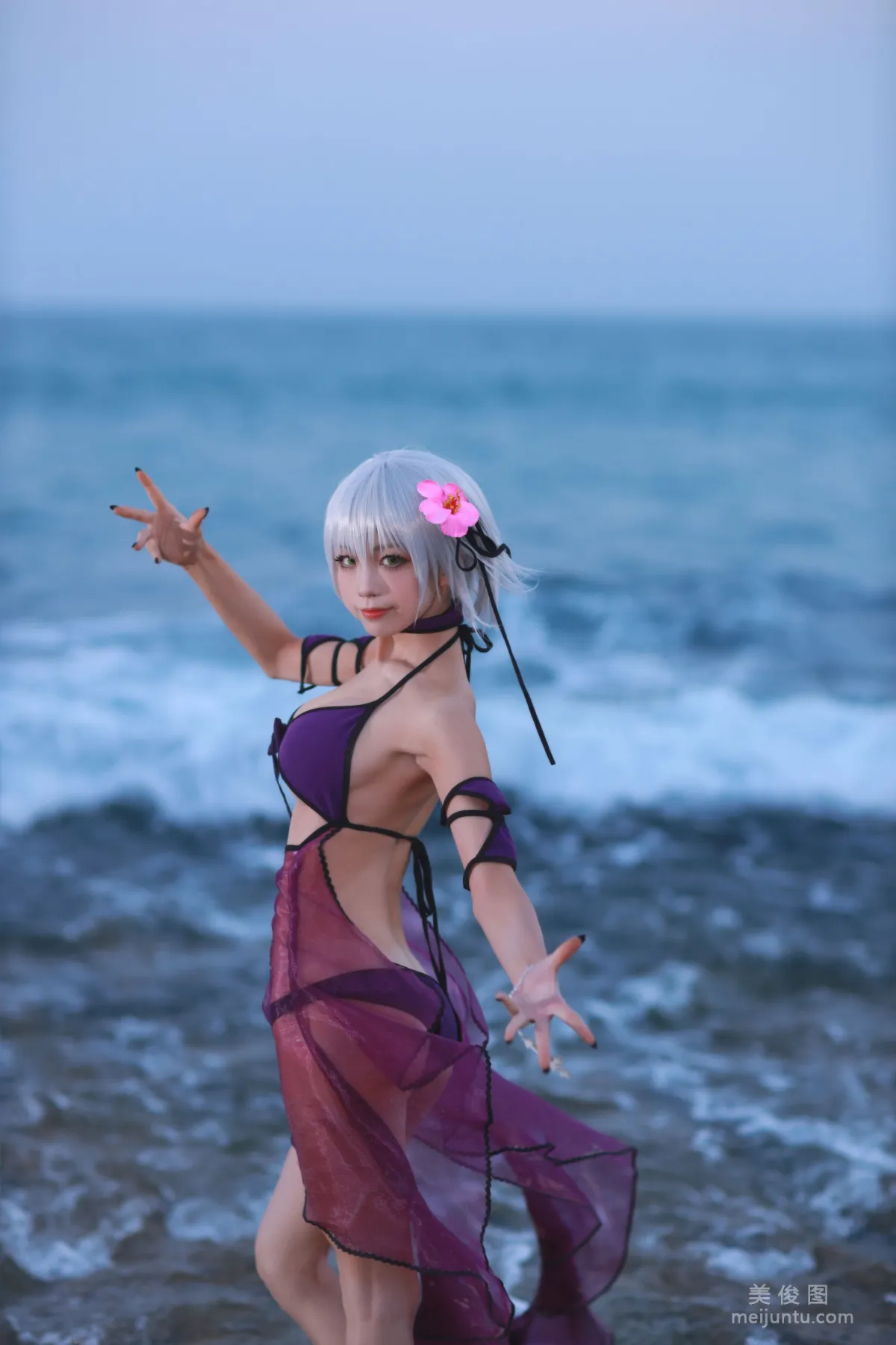 [Cosplay] 动漫博主水淼aqua - 贞德泳装 写真套图