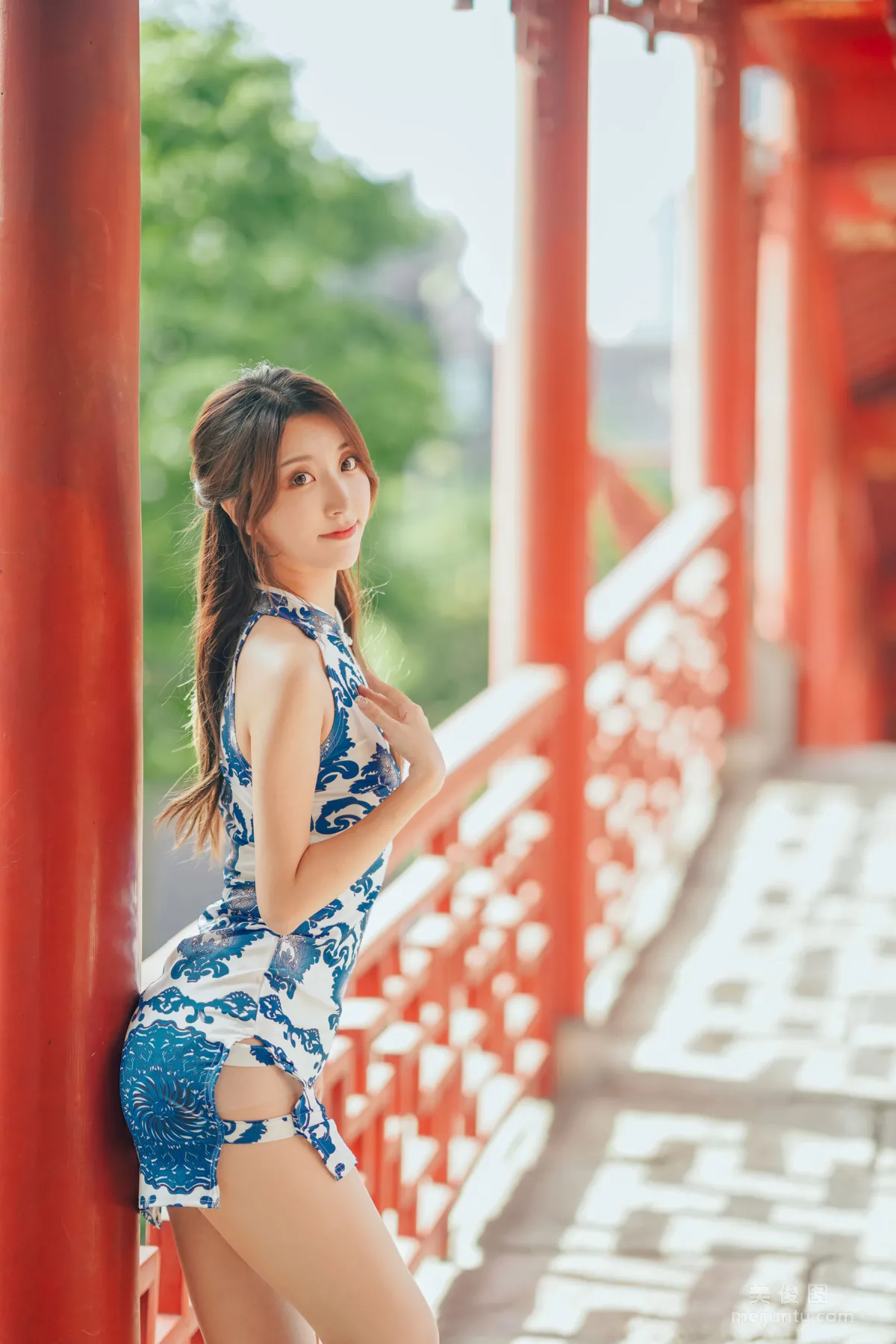[Cosplay] 黑川 - 青花旗袍 写真套图