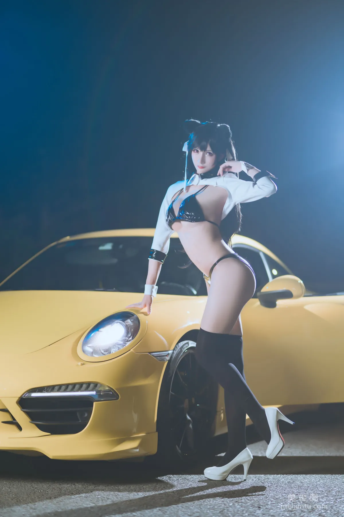 [网红COSER] 动漫博主雅祈 - 碧蓝航线赛车爱宕 写真套图