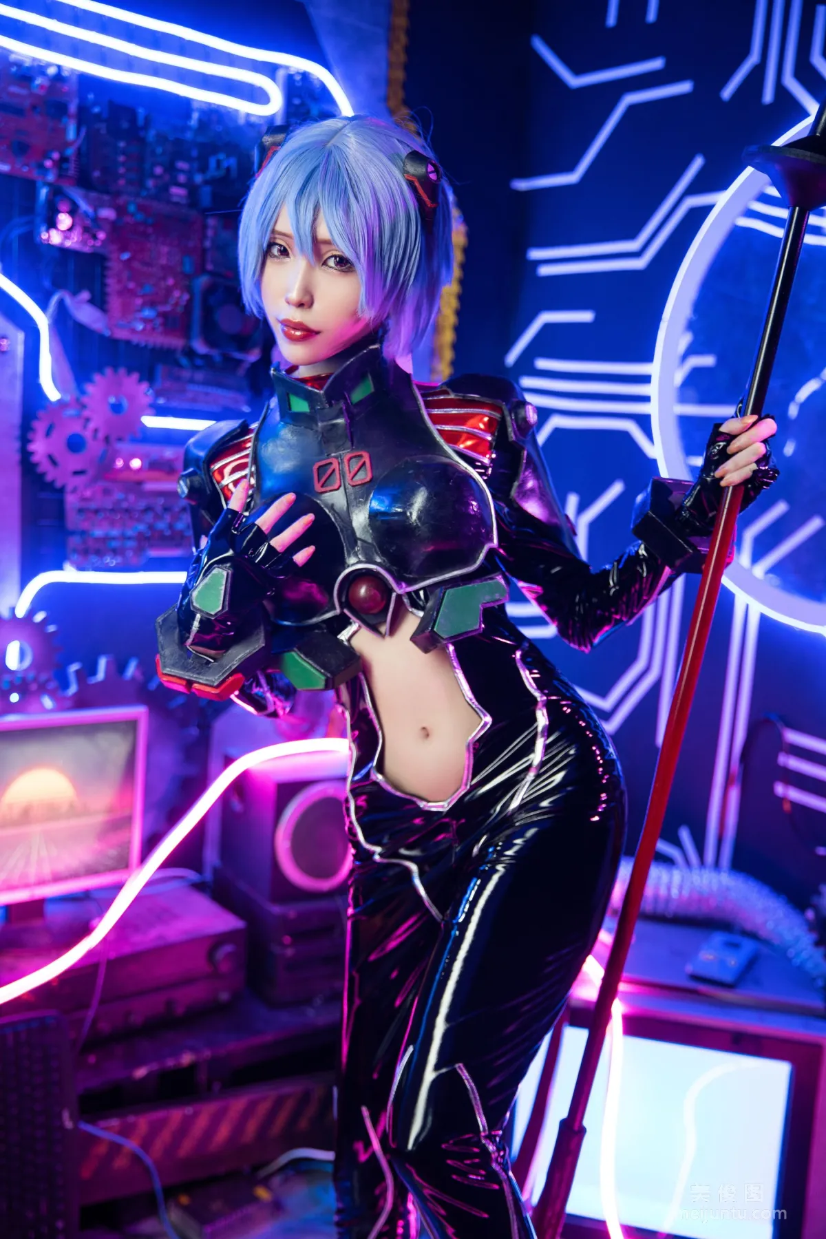 [网红COSER] eliza喵喵 - 绫波丽 写真套图