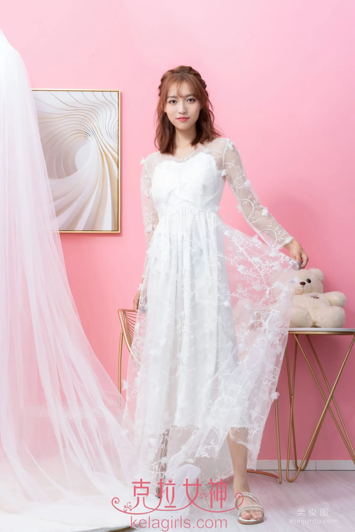 [克拉女神Kelagirls] 小岚 - 白裙美丫 写真套图