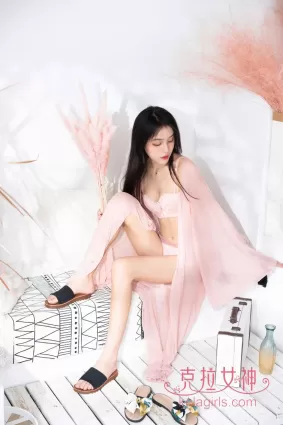 [克拉女神Kelagirls] 沫夕 - 一袭粉纱 写真套图
