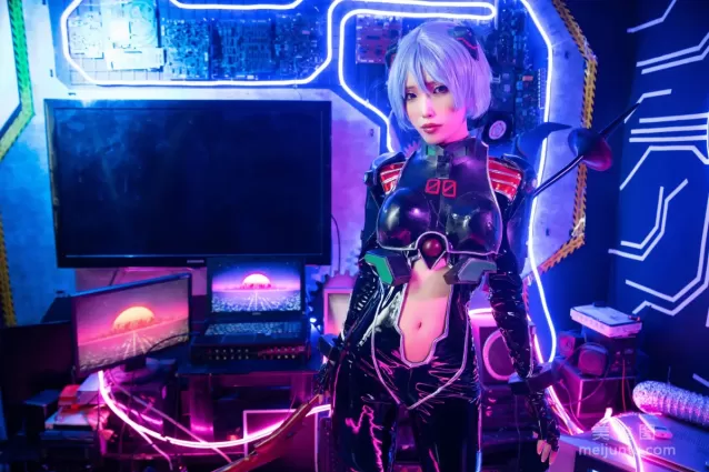[网红COSER] eliza喵喵 - 绫波丽 写真套图