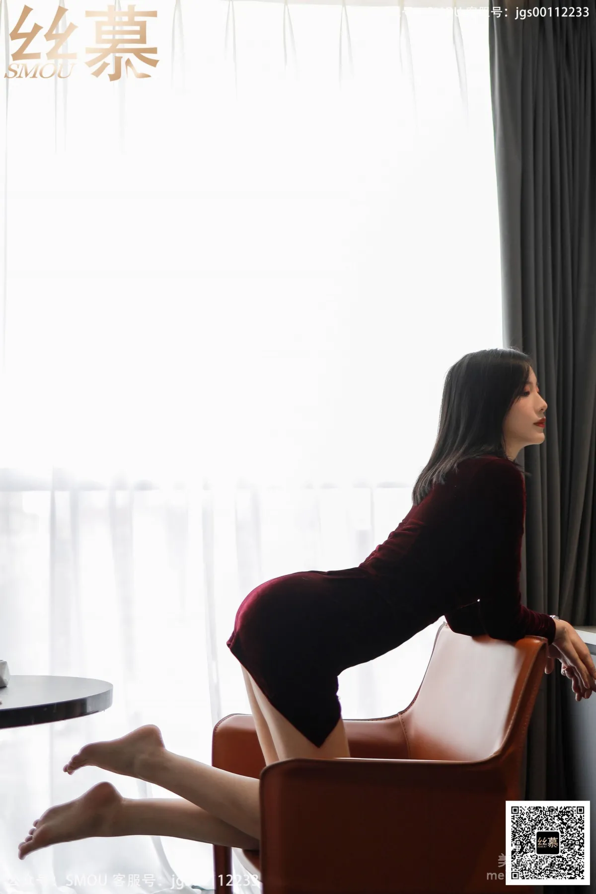 [丝慕SMOU] SM430 紫宁 《酒店评测》 丝袜美腿写真套图