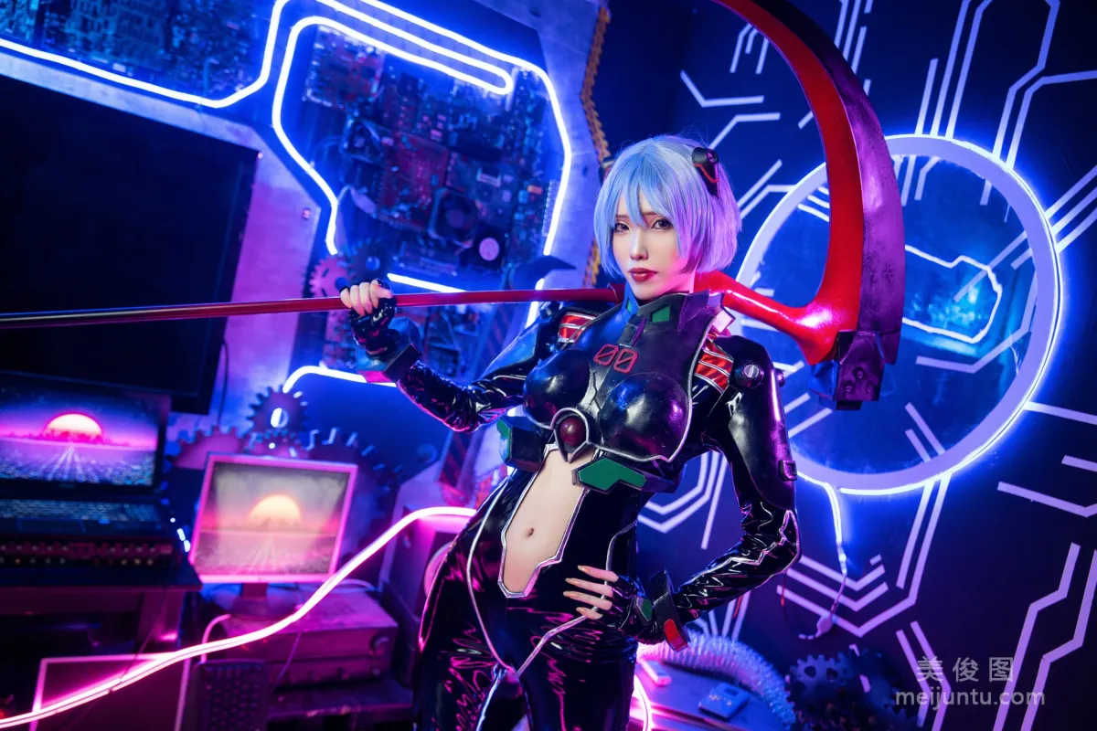 [网红COSER] eliza喵喵 - 绫波丽 写真套图