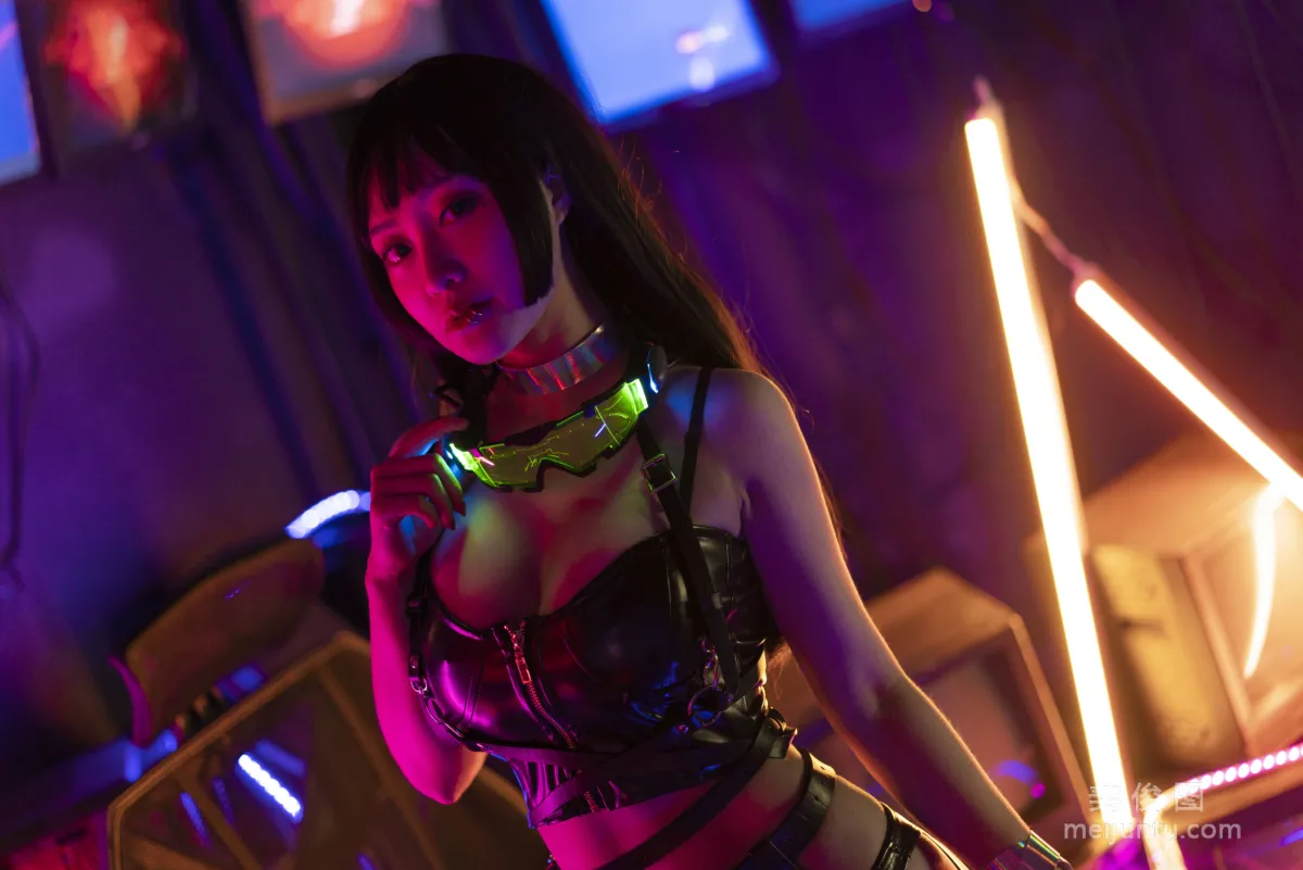 [网红COSER写真] 动漫博主脱尾巴Mizuki - 赛博朋克