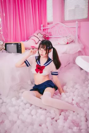 [网红COSER写真] 萝莉福利真央Mao - JK 套图