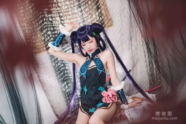[网红COSER写真] 动漫博主果咩酱w - 杨贵妃 套图