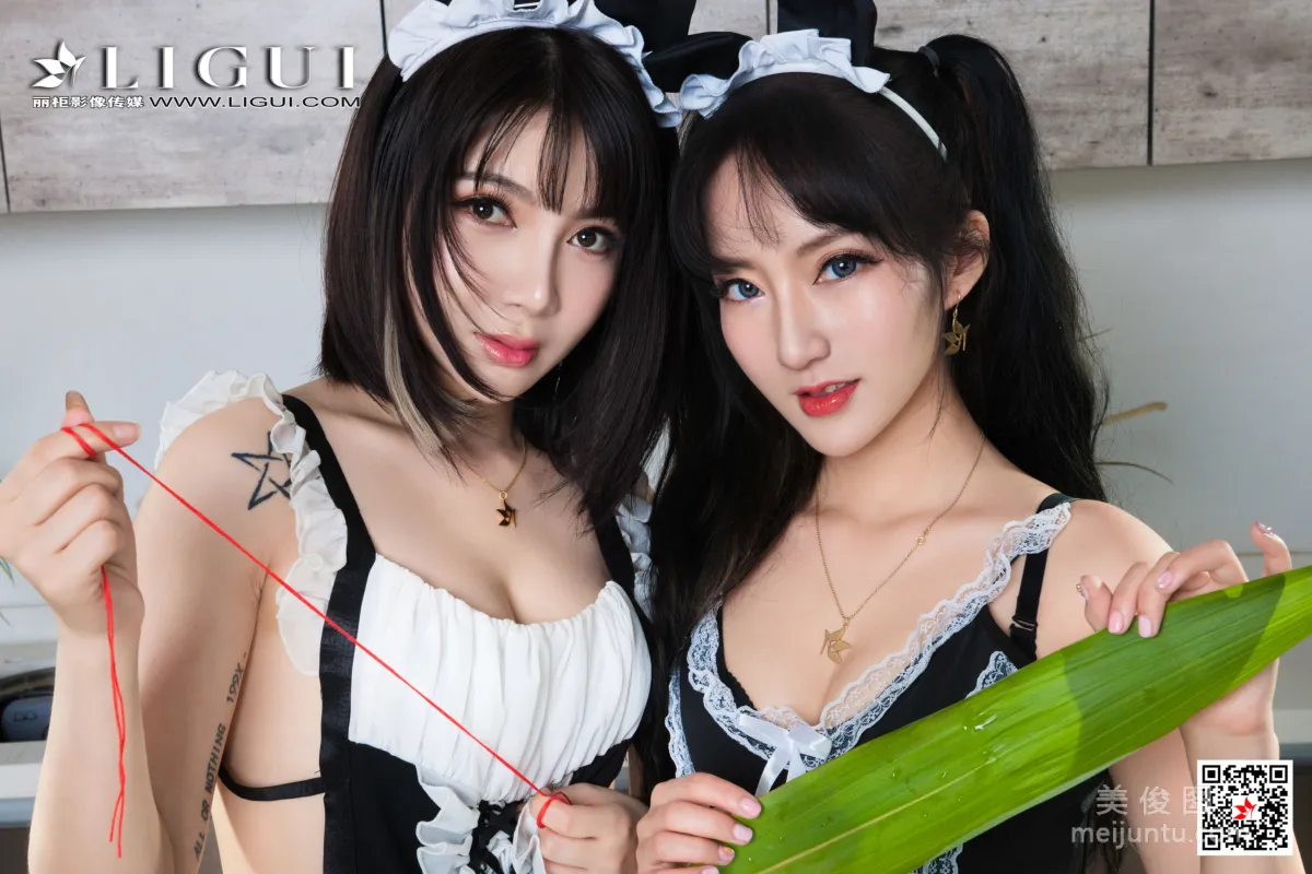 [丽柜Ligui] Model 小七&amp;汐汐 《双生花-香莲粽情》