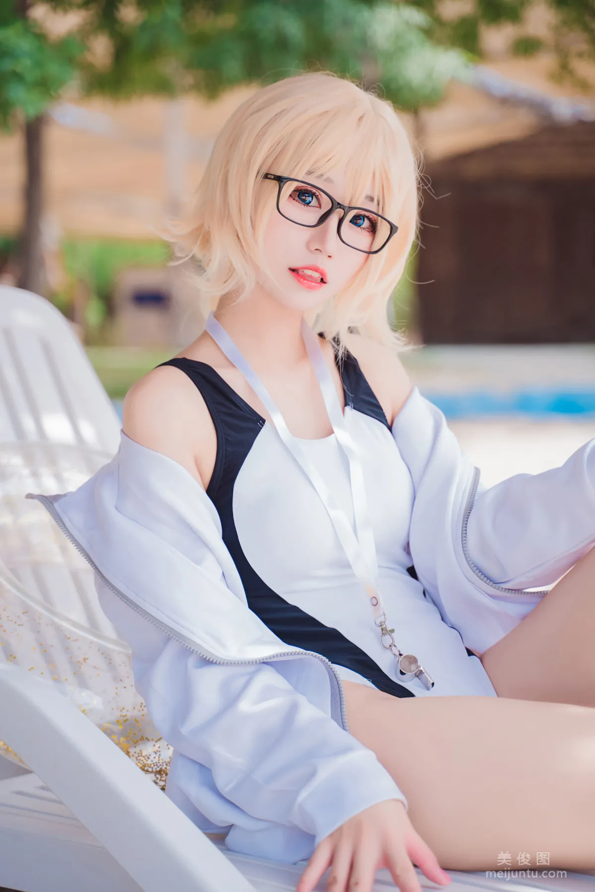 [COS福利] 猫君君MaoJun - 贞德竞技泳装 写真套图