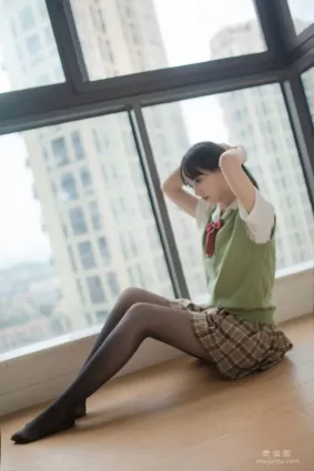 [COS福利] 次元少女念雪ww - 等你下课 写真套图