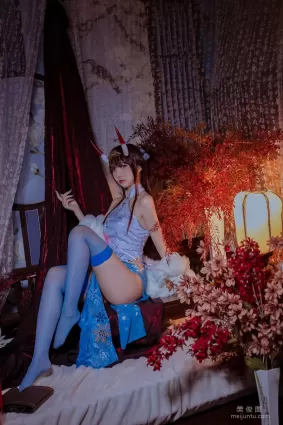 人气Coser二佐Nisa - 碧蓝航线 能代旗袍 写真套图