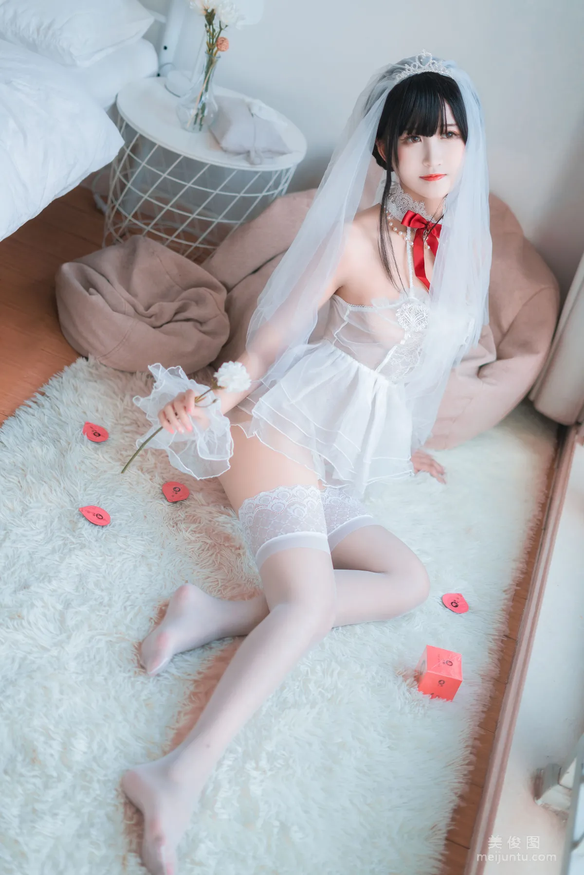 [COS福利] 三度_69 - 婚纱孔雀翎