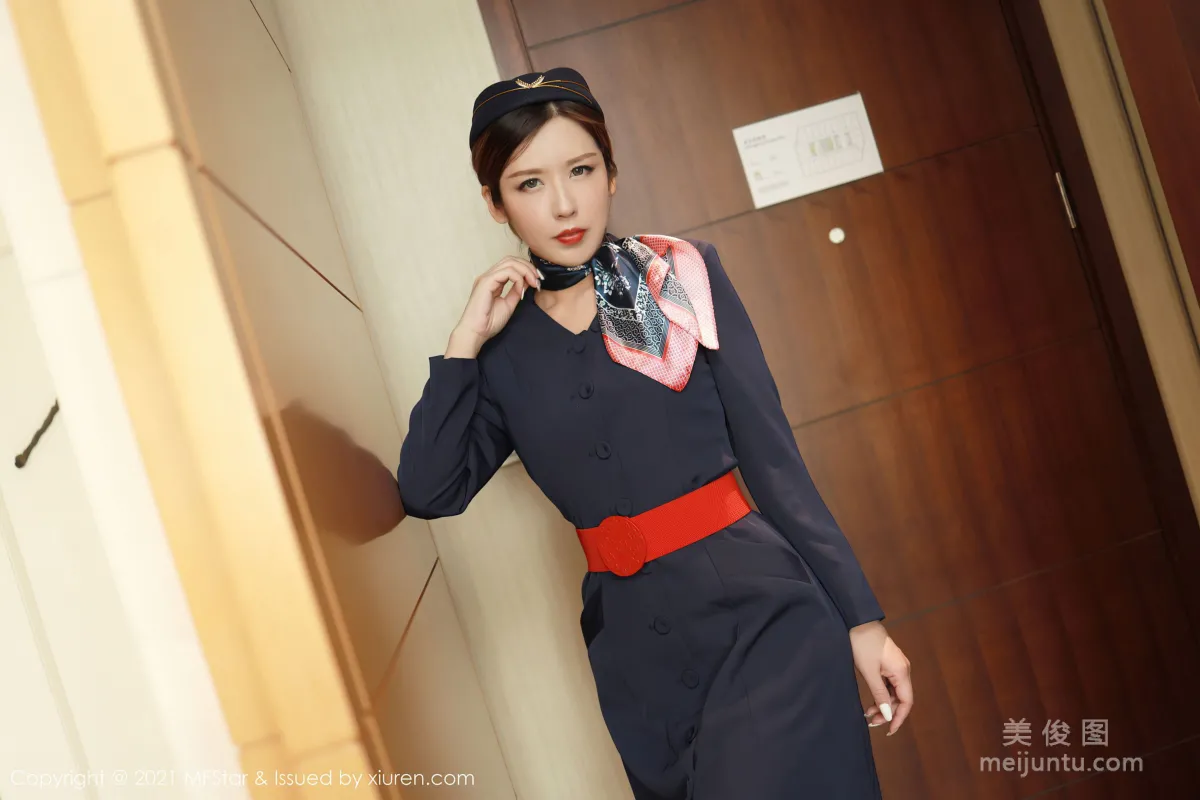 [模范学院MFStar] VOL.437 lsabelle贵贵 - 黑色空乘职业制服