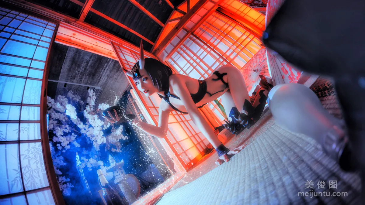 COS少女星野咪兔 - 酒吞童子 写真套图