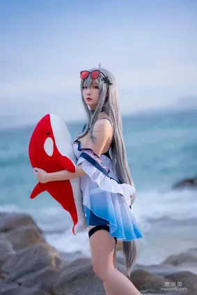 [COS福利] 星之迟迟 - 明日方舟《斯卡蒂》 写真套图