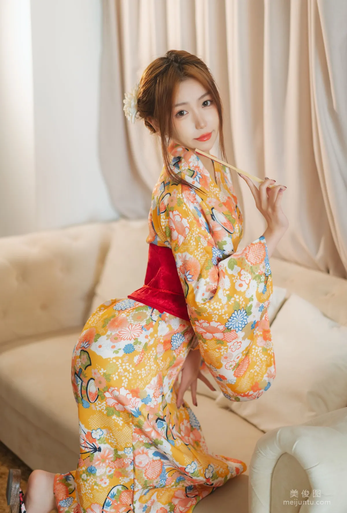 [网红COSER] 一北亦北 - 和服泳装