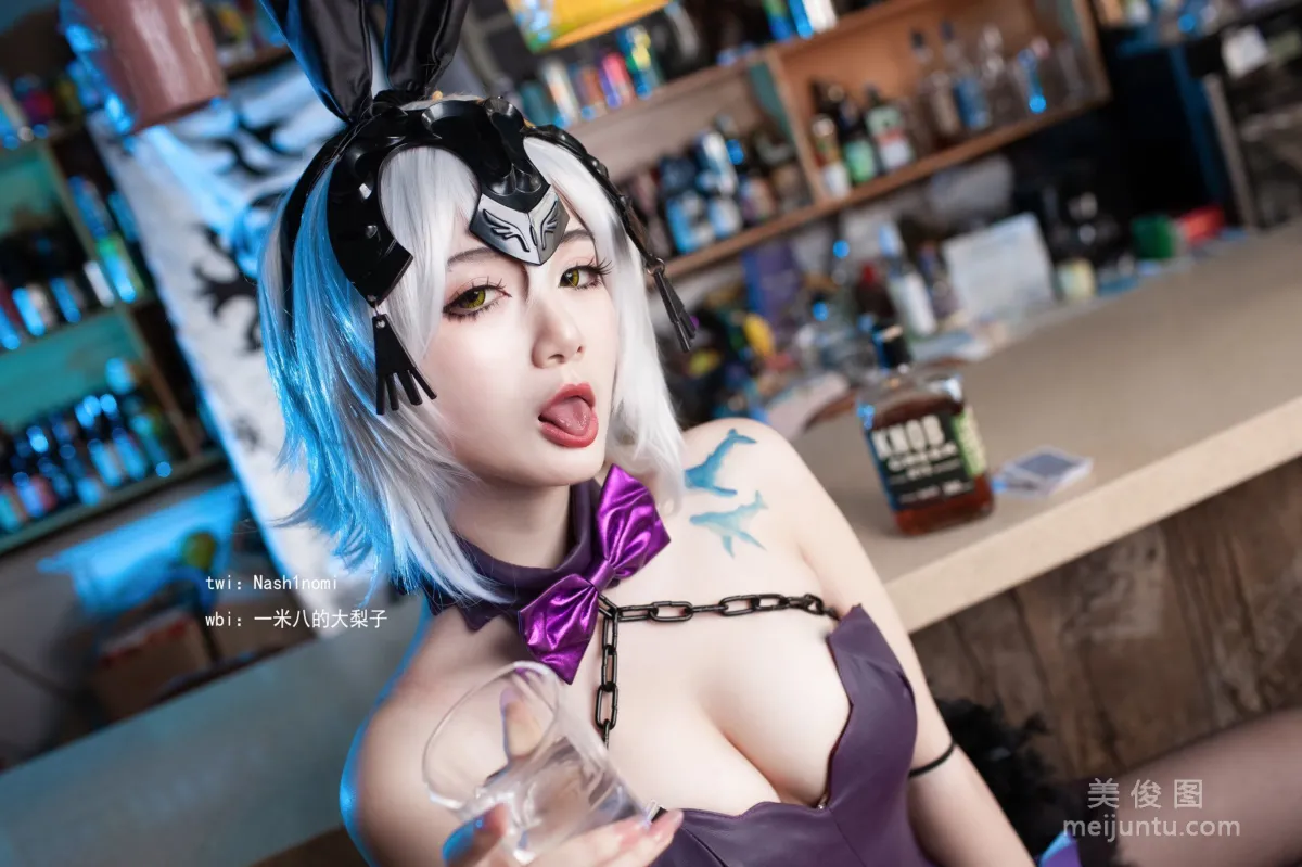 [网红COSER] 一米八的大梨子 - 黑贞兔女郎