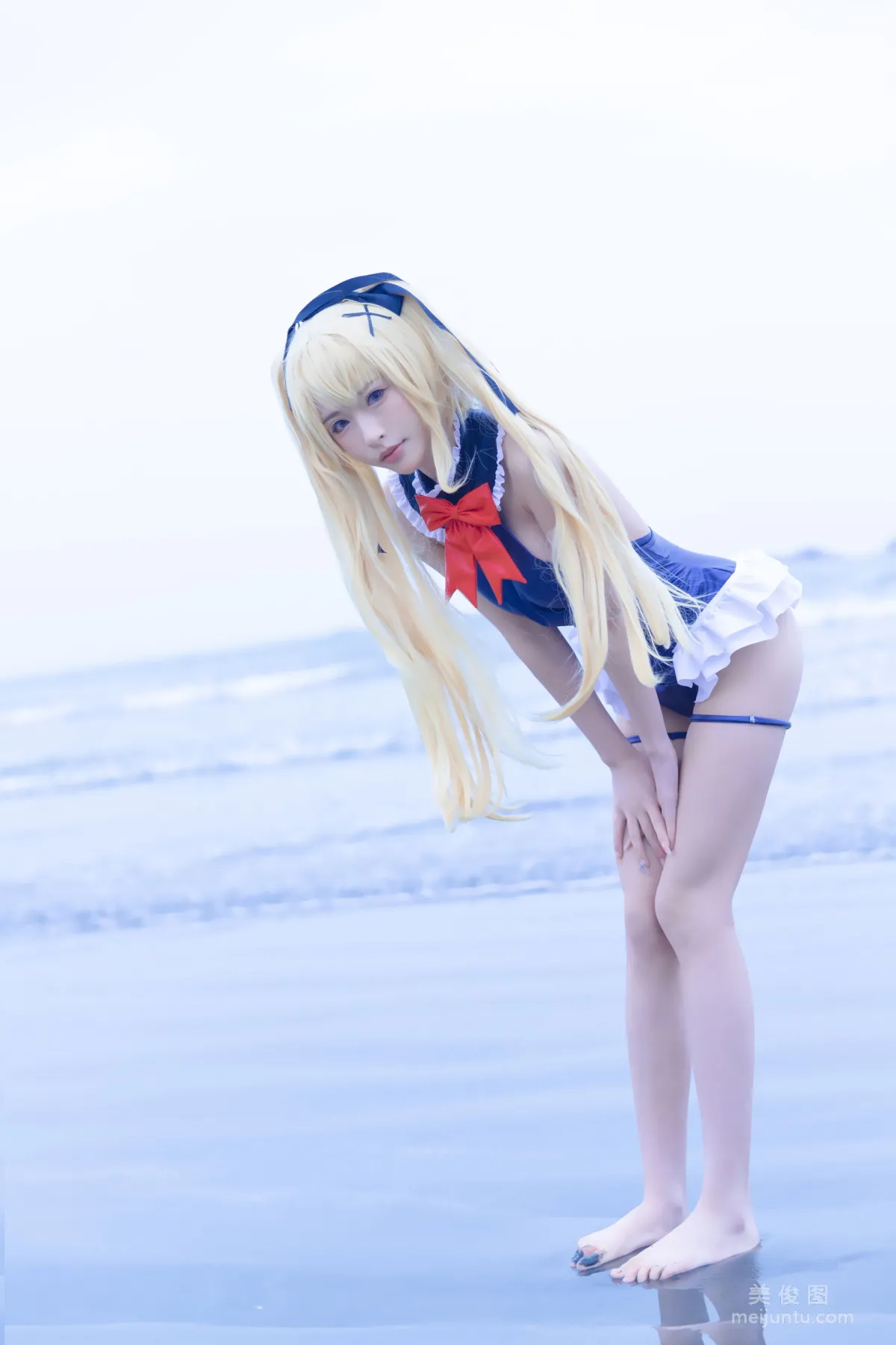 [网红COSER] 尤物清水由乃 - 玛丽萝丝蓝色泳衣