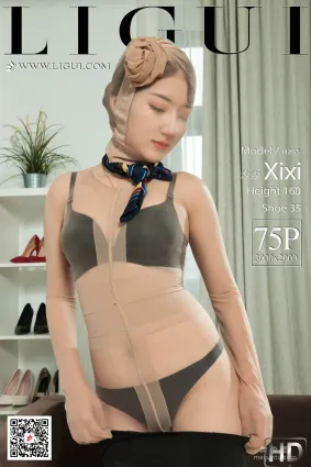 Model 汐汐《空姐制服肉丝袜诱惑》 [丽柜Ligui] 写真集
