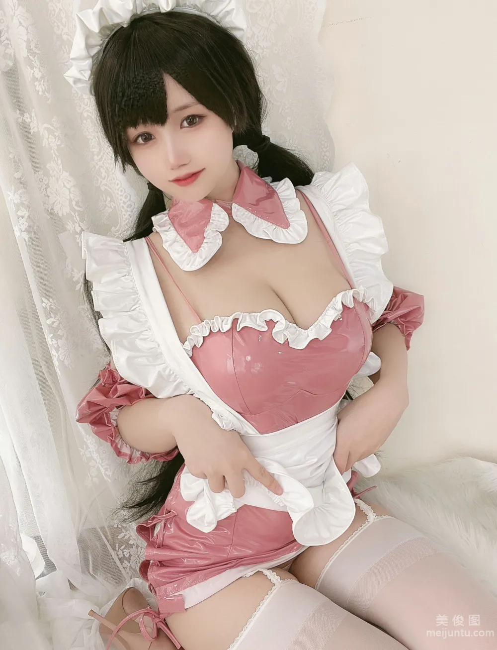 [网红COSER写真] 小仓千代w - 粉色漆皮女仆