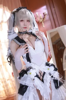 [网红COSER写真] 水淼aqua - 碧蓝航线 可畏 婚纱