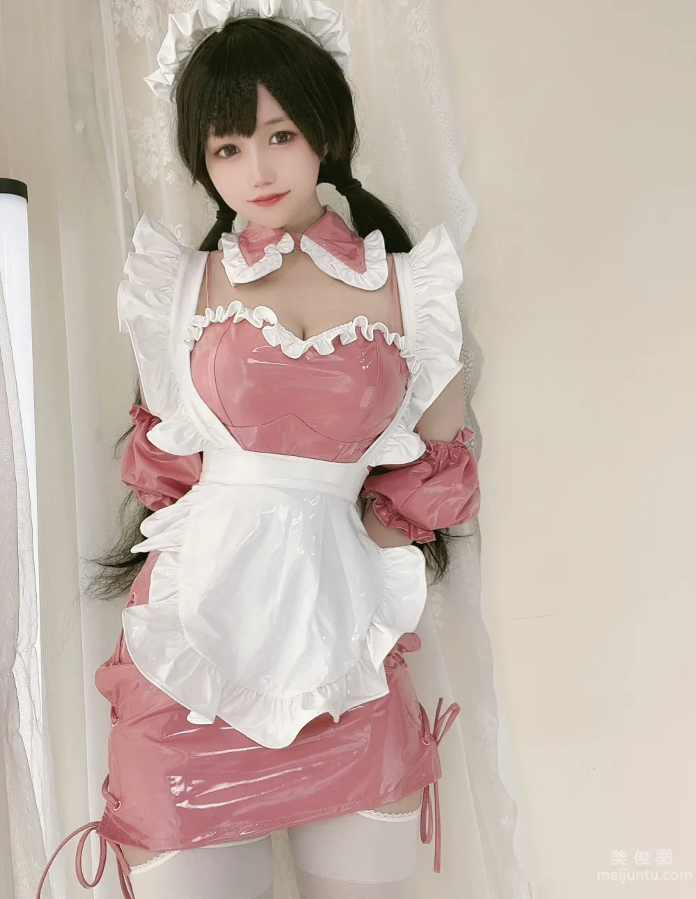 [网红COSER写真] 小仓千代w - 粉色漆皮女仆